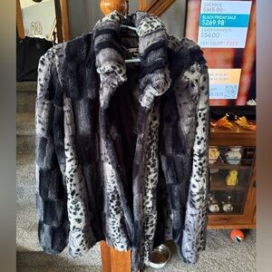 Dennis Basso Faux Fur Coat